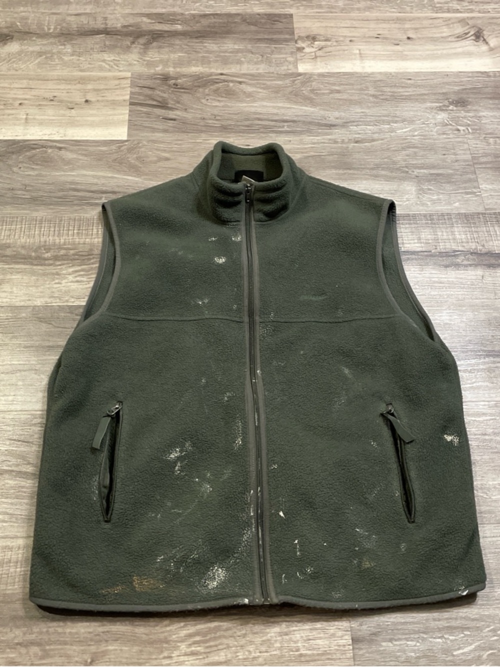 Men's Green Fleece Zip Vest Patagonia